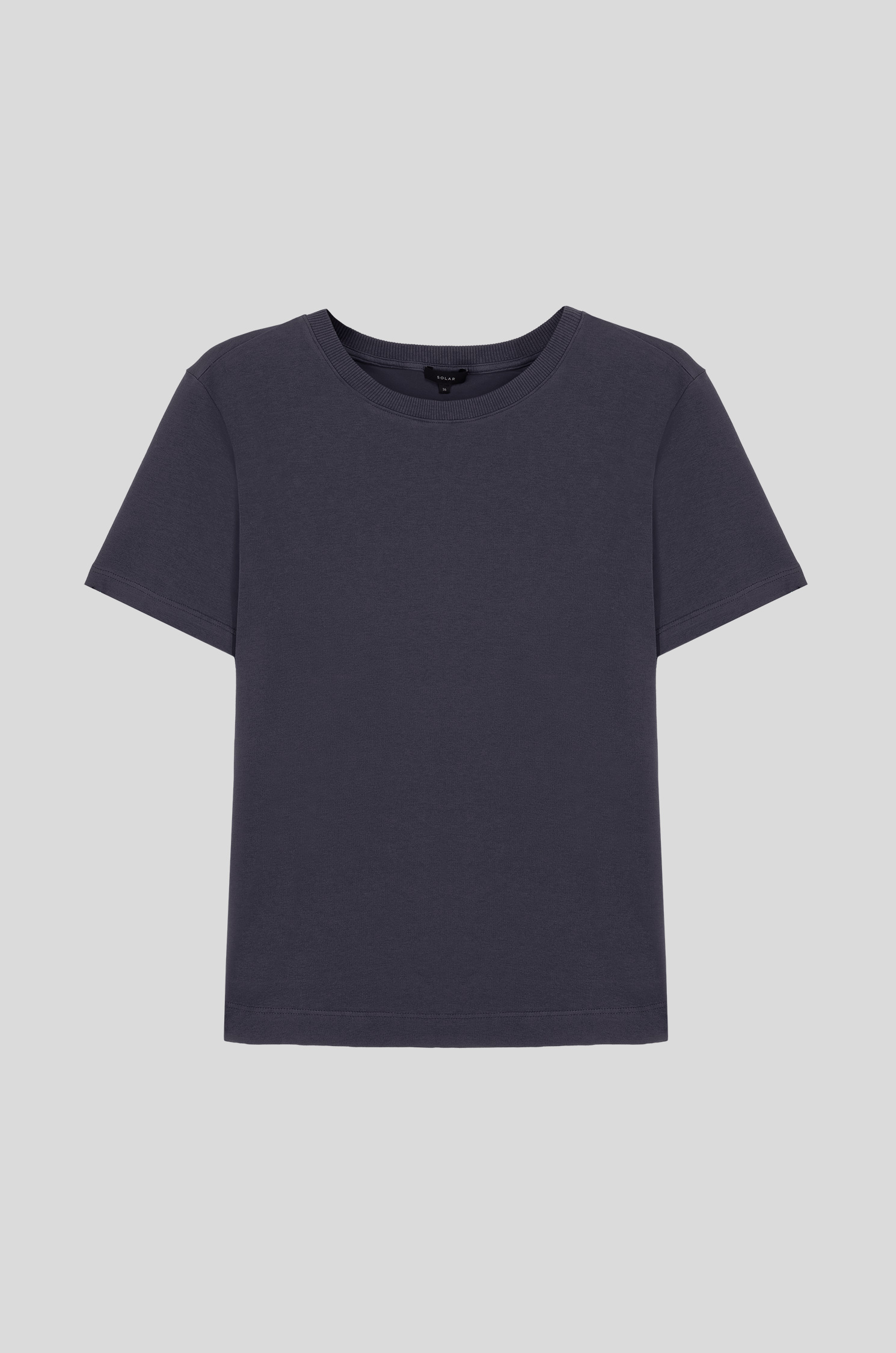 Grafitowy t-shirt z dzianiny jersey