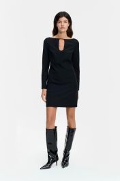 suuuuchan★ Sukienka z dekoltem halter z jedwabiu | Falconeri