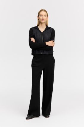 Bluza z łączonych tkanin