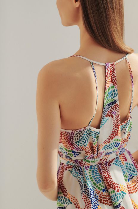 Sukienka maxi z printem Solar Obraz 5