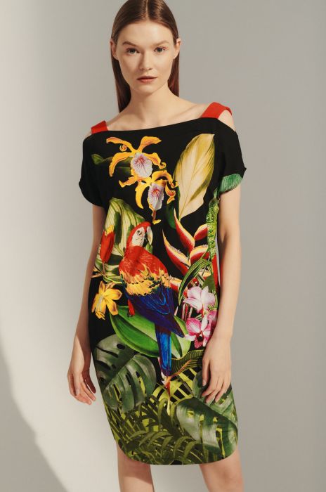 Sukienka z tropikalnym nadrukiem Solar Obraz 2