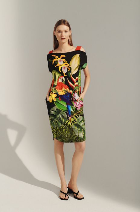 Sukienka z tropikalnym nadrukiem Solar Obraz 1