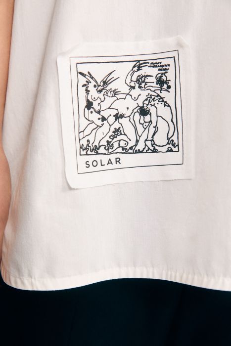 Bawełniana koszula z autorskim nadrukiem Solar Obraz 5