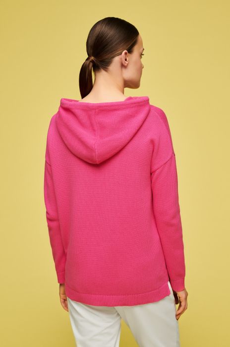 Bawełniany sweter z kapturem Solar Obraz 4