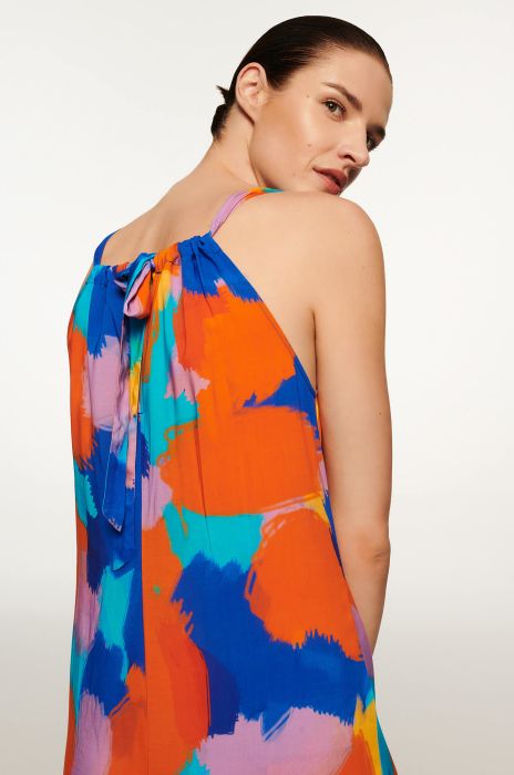 Kolorowa sukienka maxi Solar Obraz 2