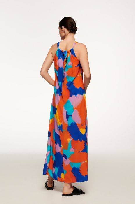 Kolorowa sukienka maxi Solar Obraz 4