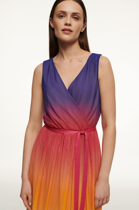 Sukienka midi z motywem tie dye Solar Obraz 3