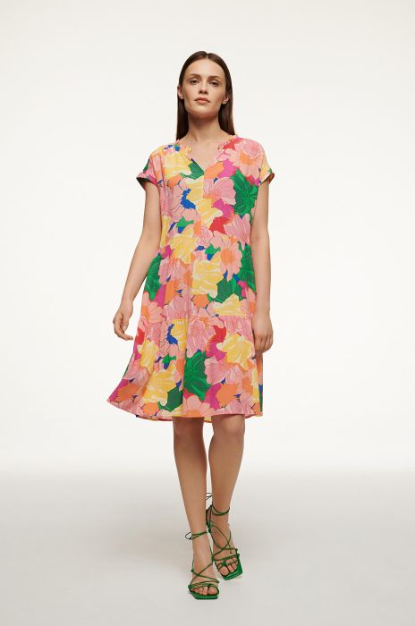 Wiskozowa sukienka w kwiaty Solar Obraz 1