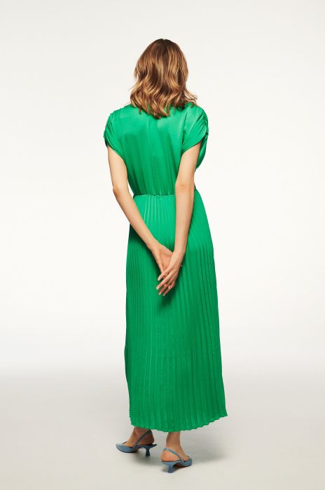 Plisowana sukienka maxi Solar Obraz 4