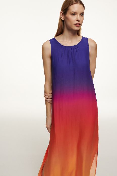 Sukienka maxi z motywem tie dye Solar Obraz 2