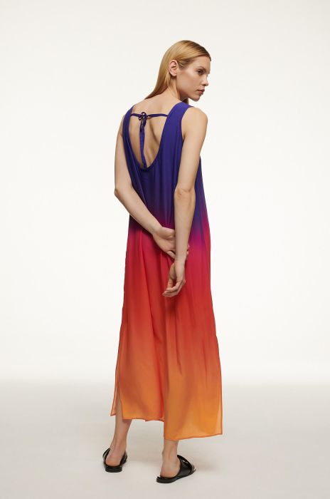Sukienka maxi z motywem tie dye Solar Obraz 4
