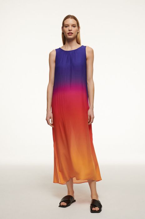 Sukienka maxi z motywem tie dye Solar Obraz 1