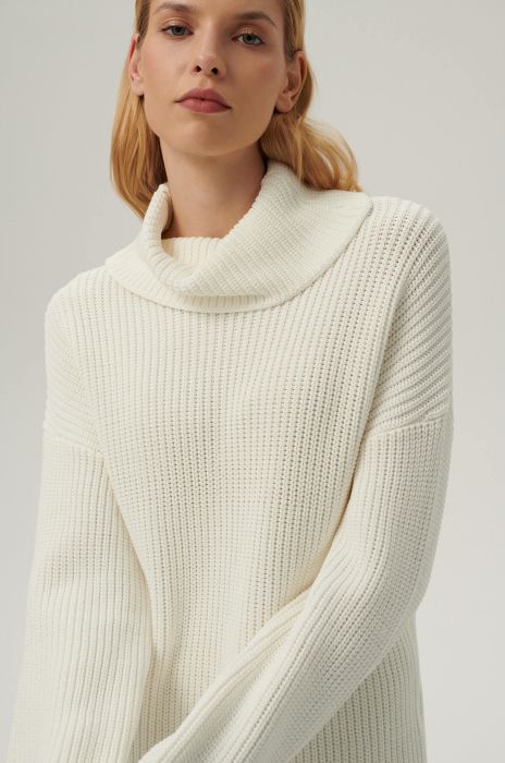 Sweter z golfem Solar Obraz 2