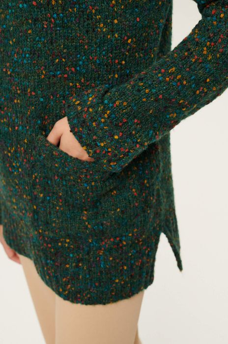 Sweter ze strukturalnej dzianiny Solar Obraz 3