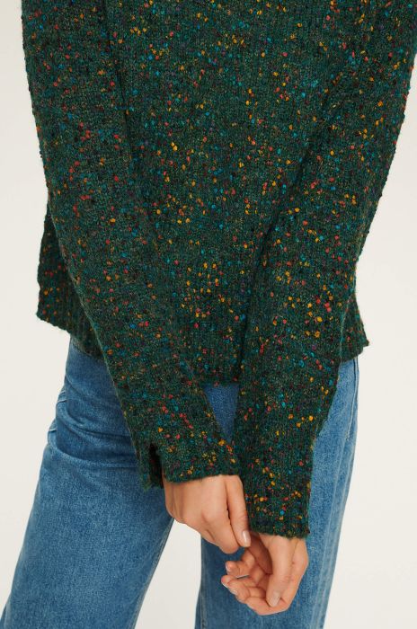 Sweter ze strukturalnej dzianiny Solar Obraz 4