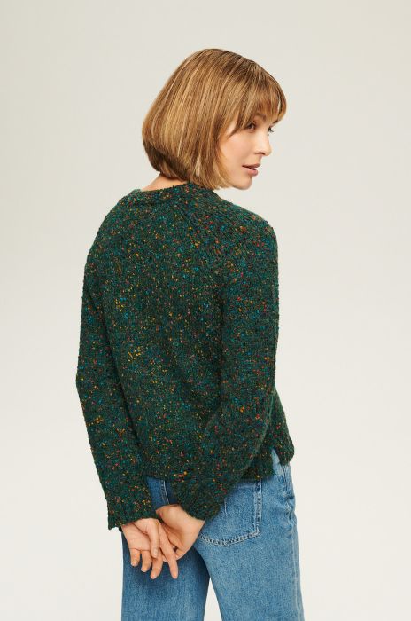 Sweter ze strukturalnej dzianiny Solar Obraz 5