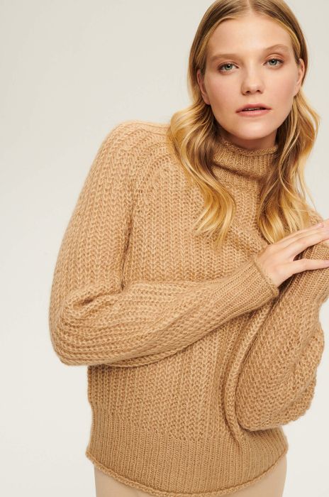 Sweter z wełną i moherem Solar Obraz 3