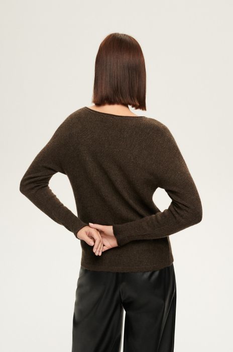 Sweter z domieszką wełny Solar Obraz 5