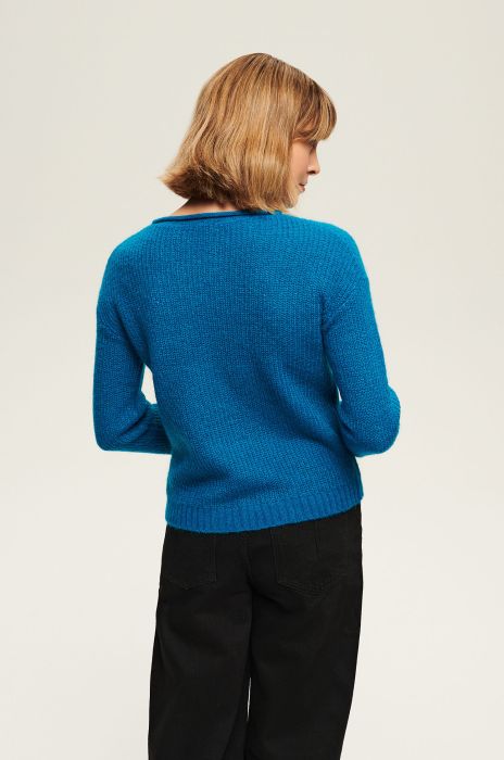 Sweter z wełną Solar Obraz 5