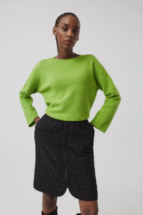 Pikowana spódnica mini Solar Obraz 2