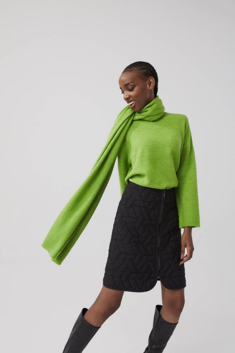 Pikowana spódnica mini Solar Obraz 4