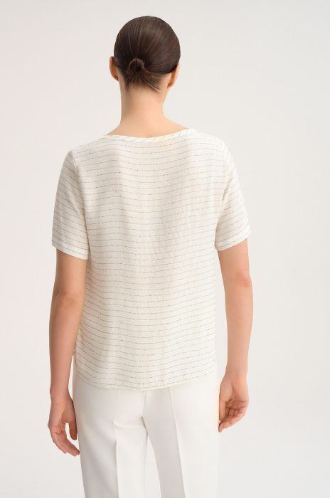 Bluzka w prążek Solar Obraz 4