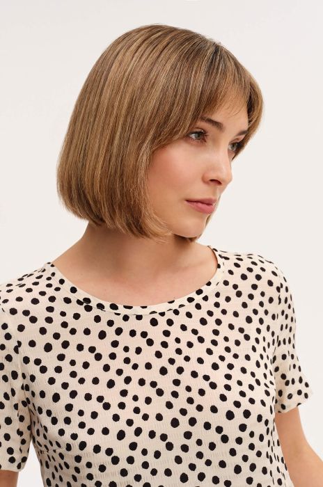 Wiskozowa bluzka w groszki Solar Obraz 2