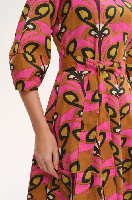 Bawełniana sukienka midi Solar Obraz 3