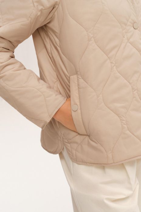 Pikowana kurtka z kapturem Solar Obraz 5