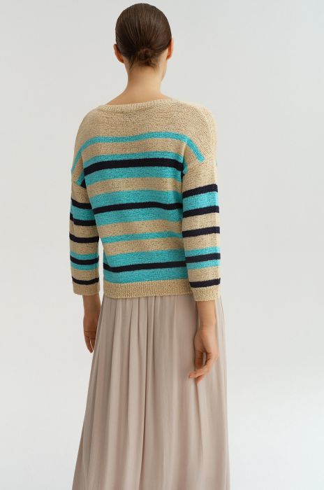 Sweter w pasy Solar Obraz 2