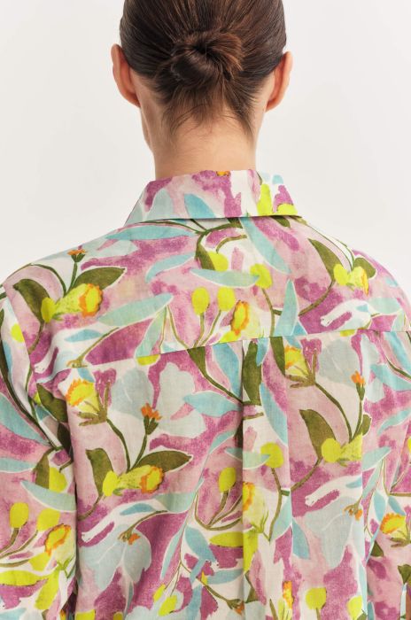 Bawełniana koszula z kwiatowym wzorem Solar Obraz 5