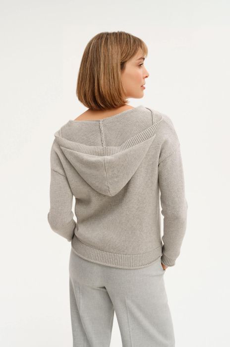 Bawełniany sweter z kapturem Solar Obraz 4
