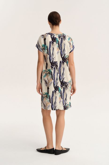 Sukienka o swobodnym fasonie z printem Solar Obraz 2