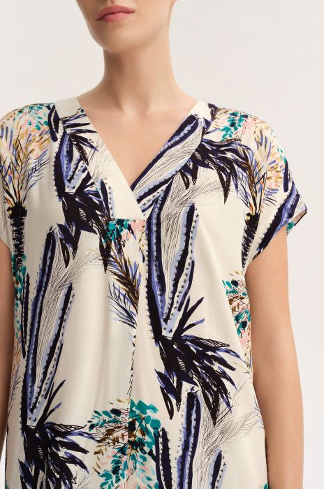 Sukienka o swobodnym fasonie z printem Solar Obraz 1