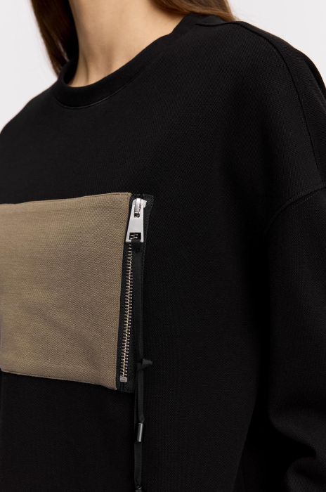 Dżersejowa bluza z aplikacją Solar Obraz 3