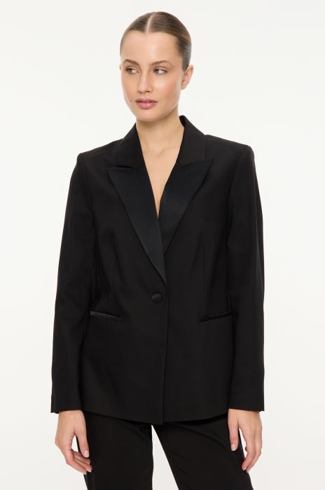 Jednorzędowa marynarka z bawełną Solar Obraz 2