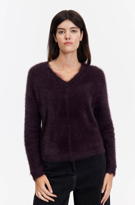 Sweter ze strukturalnej dzianiny Solar Obraz 2