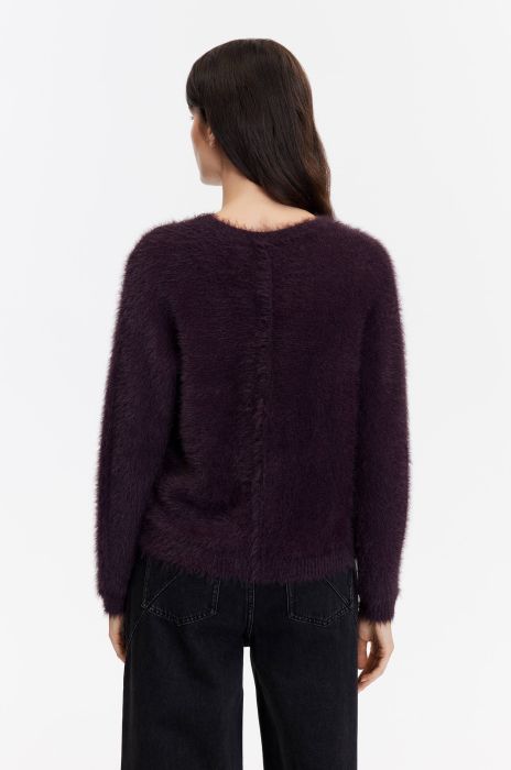 Sweter ze strukturalnej dzianiny Solar Obraz 5