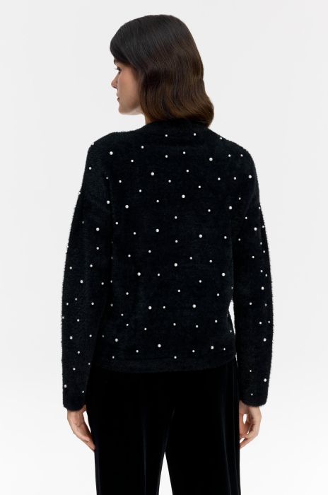 Sweter z perłami Solar Obraz 4