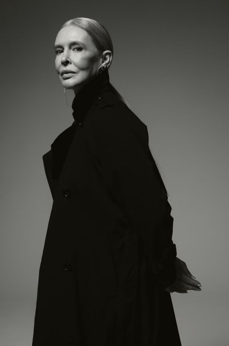 Dwurzędowy wiązany trencz Solar Obraz 3