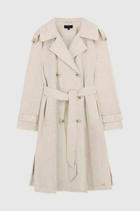 Dwurzędowy trencz z paskiem Solar Obraz 4