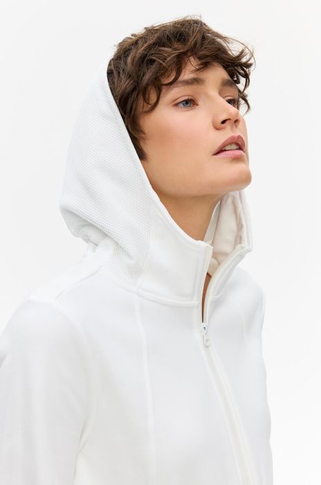 Casualowa bluza ecru Solar Obraz 2