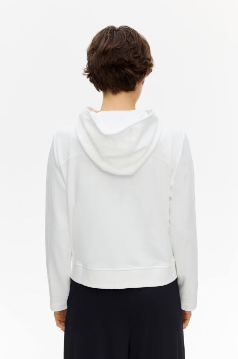 Casualowa bluza ecru Solar Obraz 4