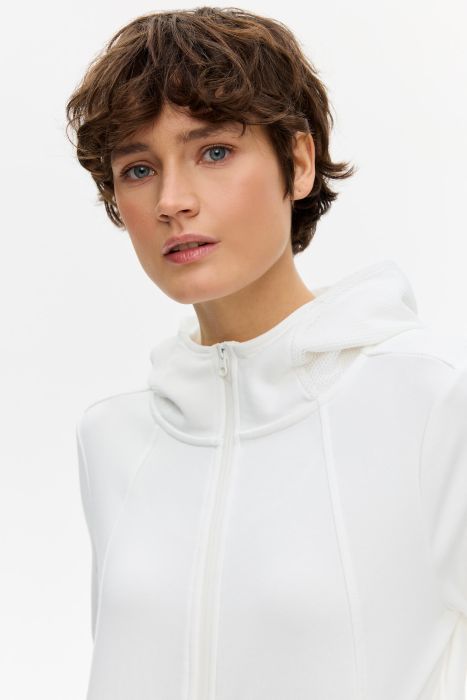 Casualowa bluza ecru Solar Obraz 5
