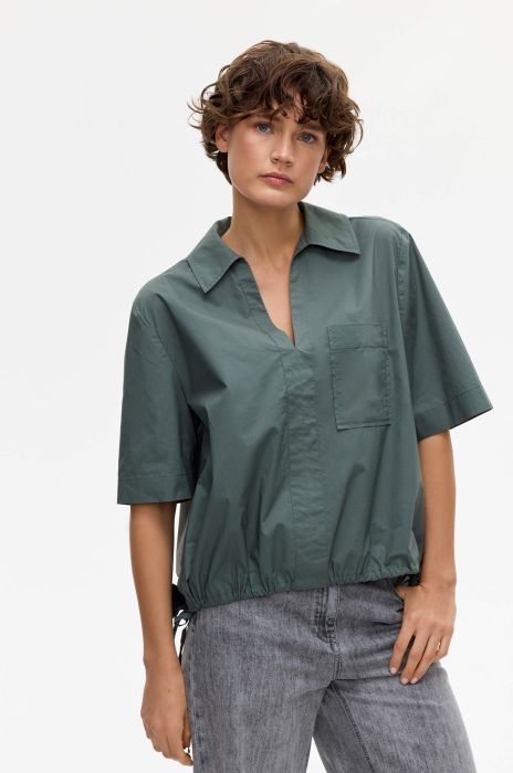 Bawełniana koszula khaki Solar Obraz 5