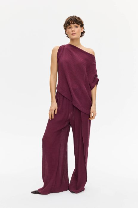 Top w kolorze marsala Solar Obraz 1