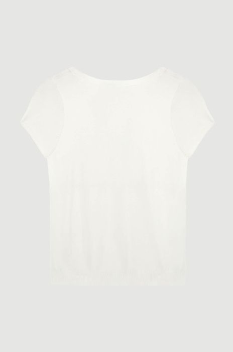 Biała bluzka z wiskozą Solar Obraz 5