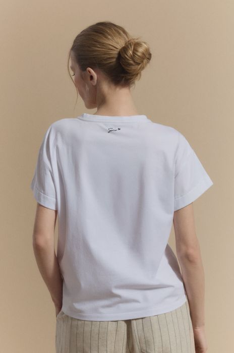 Bawełniany t-shirt Solar Obraz 3