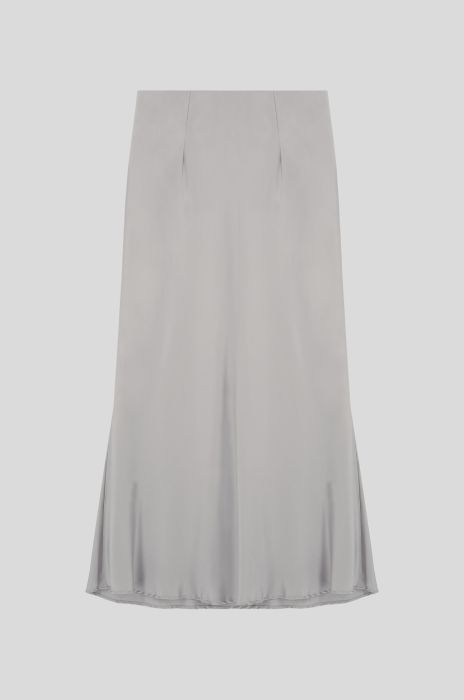 Srebrna satynowa spódnica Solar Obraz 5