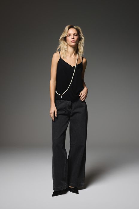 Elegancki top z wiskozy Solar Obraz 3